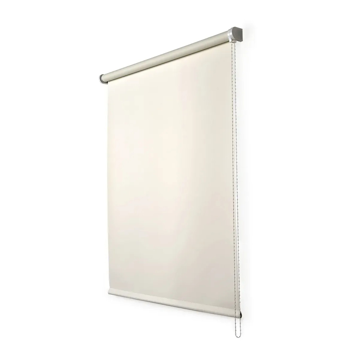 Tenda a rullo chiara t.b.t. per finestre, facile da installare.