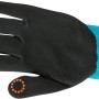 Guanto da giardinaggio Gardena taglia XL, nero con polsino turchese e funzione touch.