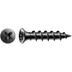 Vite per cartongesso Gix Tipo G, 5,5x38 mm, fosfatata nera, 300 pezzi.