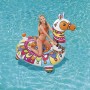 Galleggiante Lama Bestway (193 cm) con donna in piscina. Lama gonfiabile colorato con maniglie.