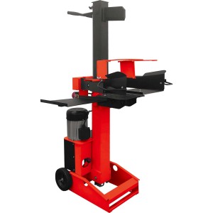 Spaccalegna t.b.t. rosso e nero con ruote.