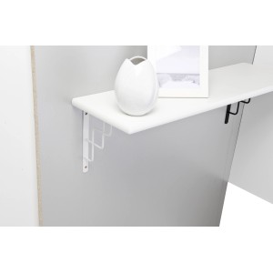 Mensola OBI Roxy, supporto per scaffale bianco (230x180mm) con decorazioni su una mensola.