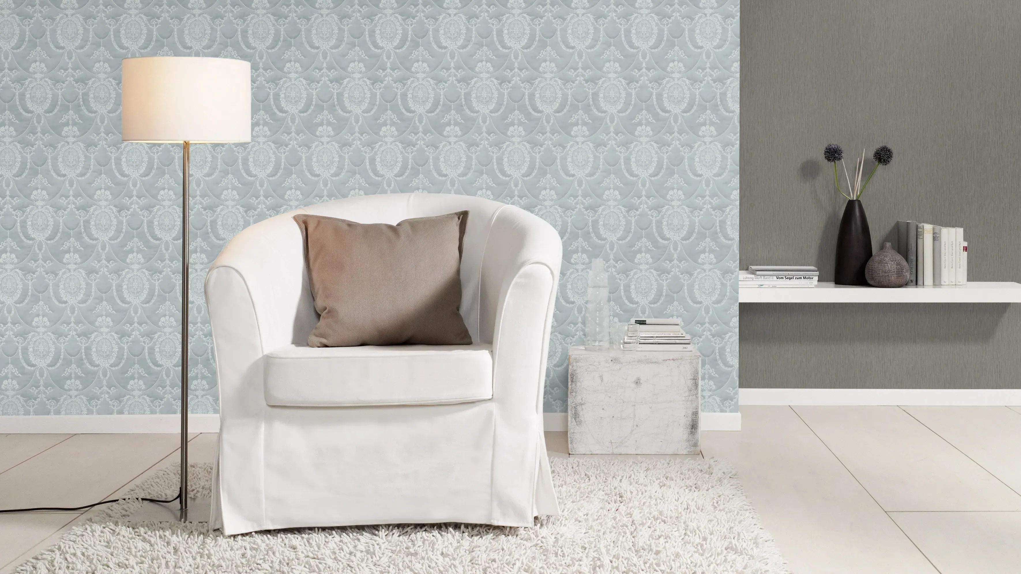 Carta Da Parati Effetto Pietra Rasch - 10,05x0,53m, Sfalsata 26,5cm, Lavabile E Resistente Alla Luce