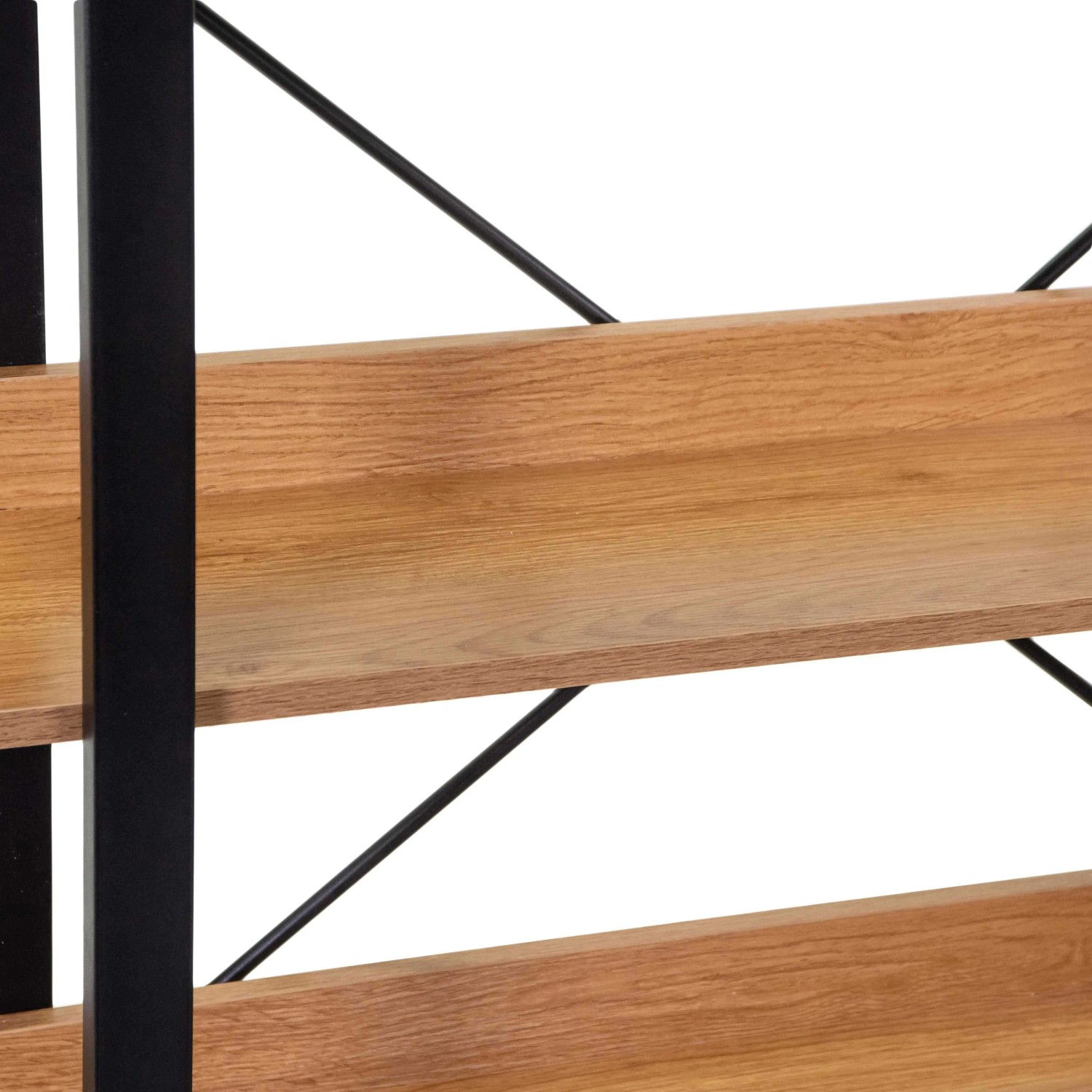 Scaffale in metallo e legno Achille 5 ripiani 120x28x171 cm_5