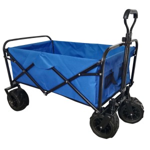 Carrello da trasporto pieghevole Verdelook 116x54x90 cm blu