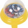 Campanello per bicicletta giallo con motivo Batman per bici da bambino.