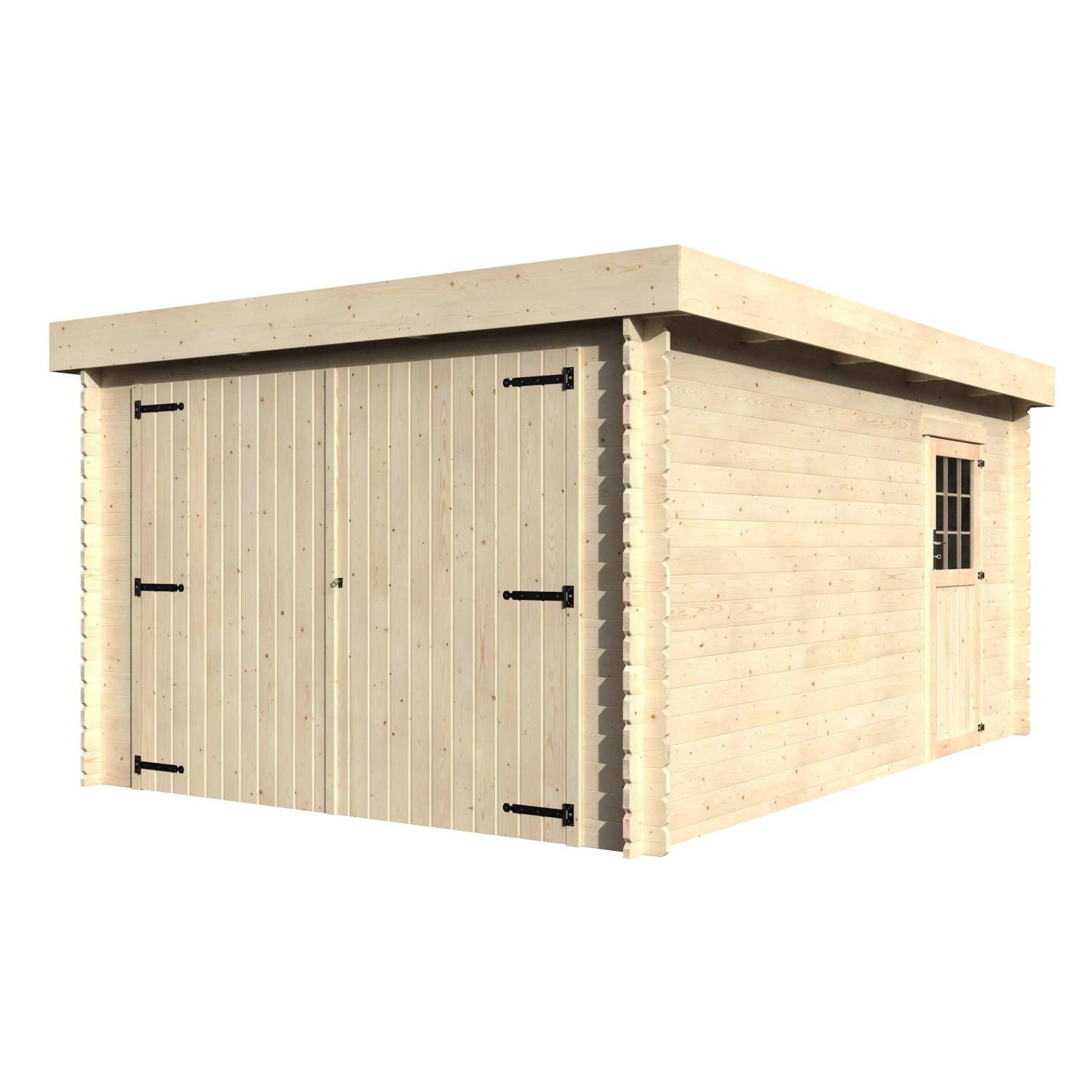 Garage in legno Blockhaus Argo sp 28 mm 2,24x3,49x4,81 m 16,79 m² ...