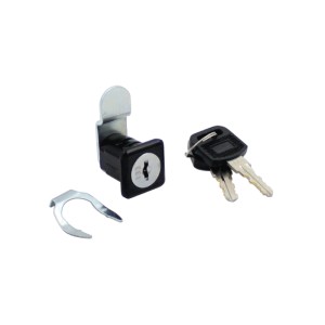 t.b.t. Serratura per armadietto con chiavi e clip di fissaggio, per sistemi di armadi.