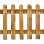 Pannello di recinzione in legno per giardino, legno naturale.