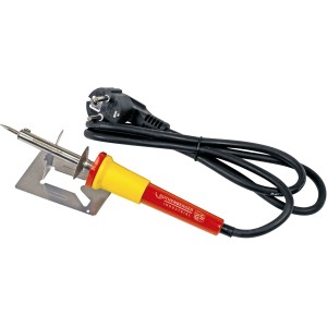 Saldatore Rothenberger 25 W con supporto e cavo di alimentazione.