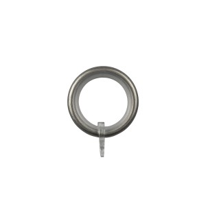 Anello per tenda in metallo con inserto in plastica per binari per tende.
