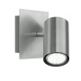 Faretto Trio Spot Marley color nickel, 1 lampadina, 12x12 cm. Spot da parete in metallo.