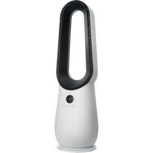 Ventilatore senza pale Cool Air TV 70-85 bianco e nero, ventilatore a colonna con display digitale.