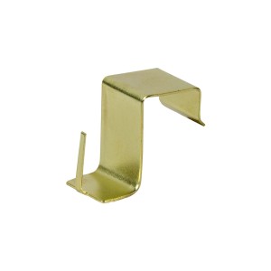 Supporto color oro per bastone per tende a vetro da fissare al telaio della finestra.