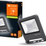 Faro LED da esterno Ledvance Endura Flood, 30W, grigio scuro, con confezione.