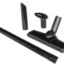 Accessori per aspirapolvere a batteria Einhell Power X-Change TE-VC 18 Li Solo: ugelli, spazzole e tubo di prolunga.