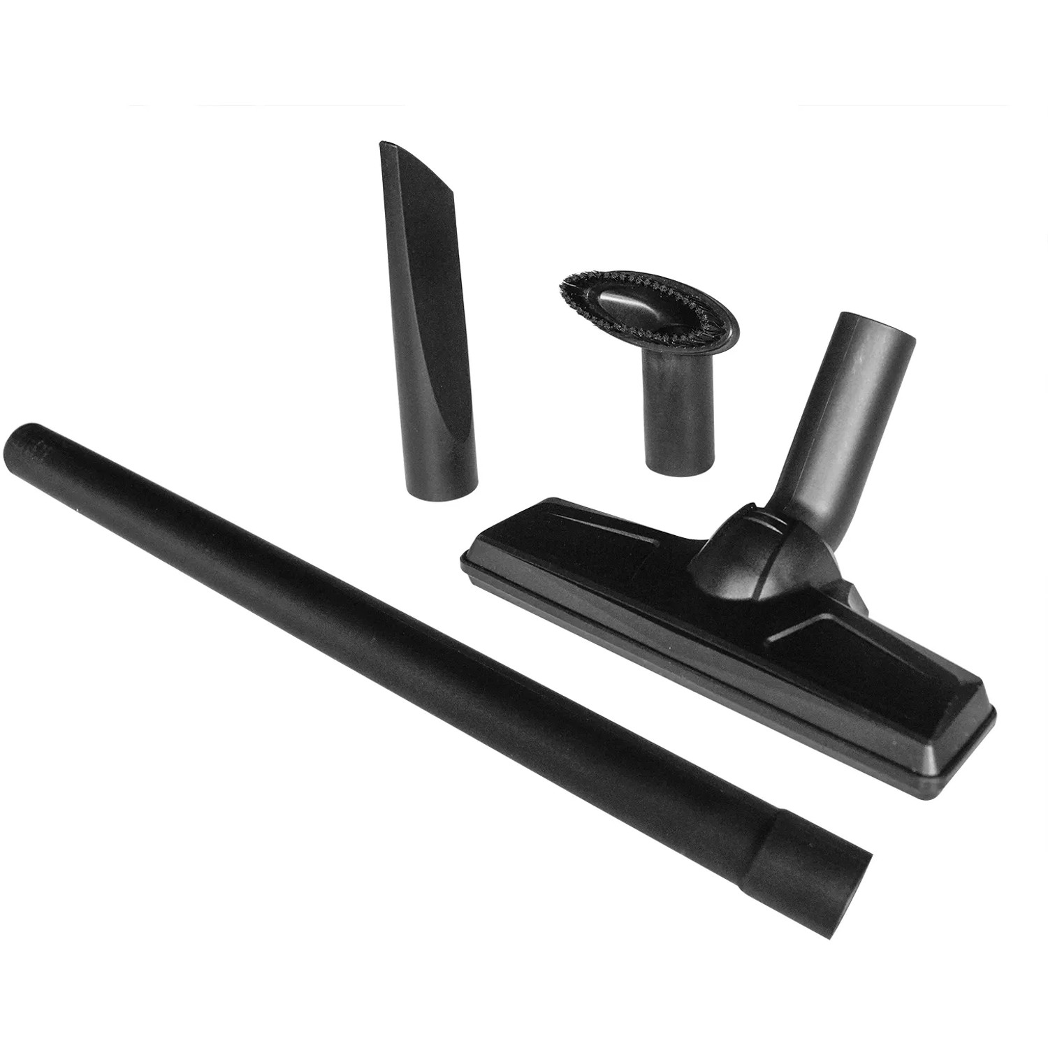 Accessori per aspirapolvere a batteria Einhell Power X-Change TE-VC 18 Li Solo: ugelli, spazzole e tubo di prolunga.