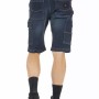 Pantaloncini da lavoro t.b.t. in denim, vista posteriore con tasche.