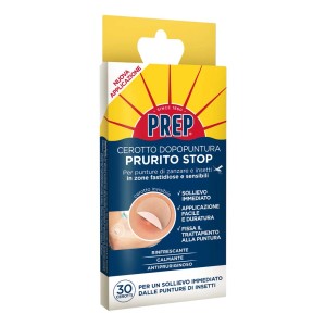 PREP Cerotto antizanzare per alleviare il prurito dopo punture di insetti, confezione da 30.