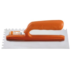 t.b.t. spatola dentata per lavori di piastrellatura.