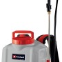 Einhell Power X-Change GE-WS 18/150 Li-Solo: Irroratrice a zaino con lancia e coperchio rosso.