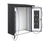 Pacchetto porta Biohort per WoodStock 150, grigio scuro metallizzato, con sistema di ordine interno.