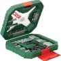 Set Bosch X-Line di punte e inserti per avvitatori II (34 pezzi) in custodia verde con punte, inserti e bussole.