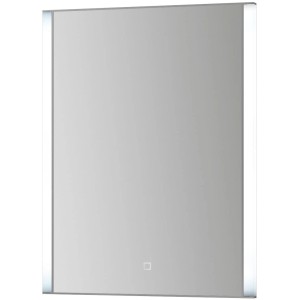 Specchiera rettangolare t.b.t. con illuminazione LED laterale.