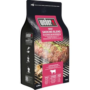 Weber Chips affumicatura Beef 700g: Miscela per manzo, ideale per grigliare e affumicare.