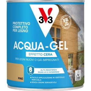 Smalto ad acqua gel protettivo per legno V33 pino 0,75 l