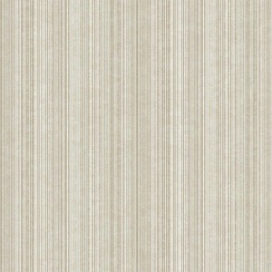 Carta da parati decorativa con sottili strisce verticali beige e bianche.