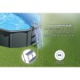 Piscina fuori terra ovale in acciaio antracite Gre 610x375 H 132 cm_5