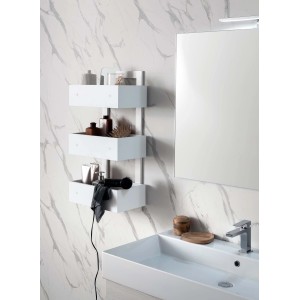 Mensola bagno Format Trilogy truciolato bianco
