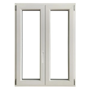 Finestra in PVC bianca t.b.t. a due ante per OBI
