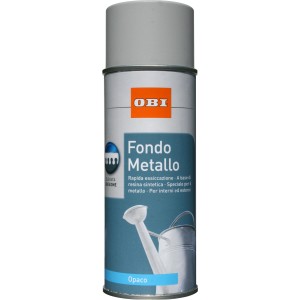 Primer spray per metalli OBI, ideale come base per vernici per metalli, Grigio.