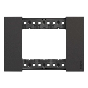 Placca t.b.t. antracite per interruttori e prese.