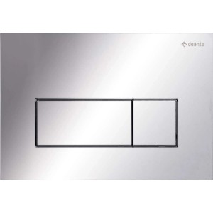 Placca di comando doppio scarico Idrostile slim 165x247 mm cromo lucido