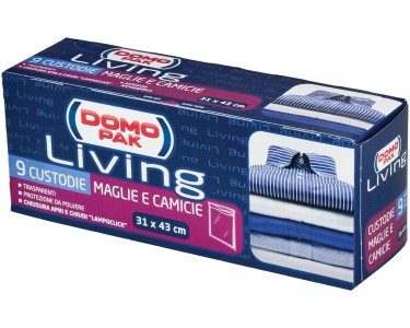 Domopak Living custodie per maglie e camicie lampoclick 9 pz