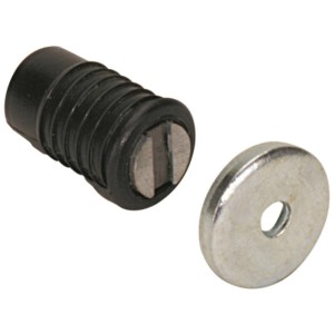 Chiusura magnetica Hettich, 8x14mm, nera, per mobili. Include controparte.