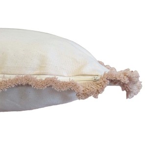 Cuscino arredo spazzolino 30x50 cm panna