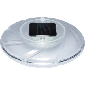 Flowclear Lampada solare a LED per piscina, illuminazione galleggiante con pannello solare per serate suggestive.