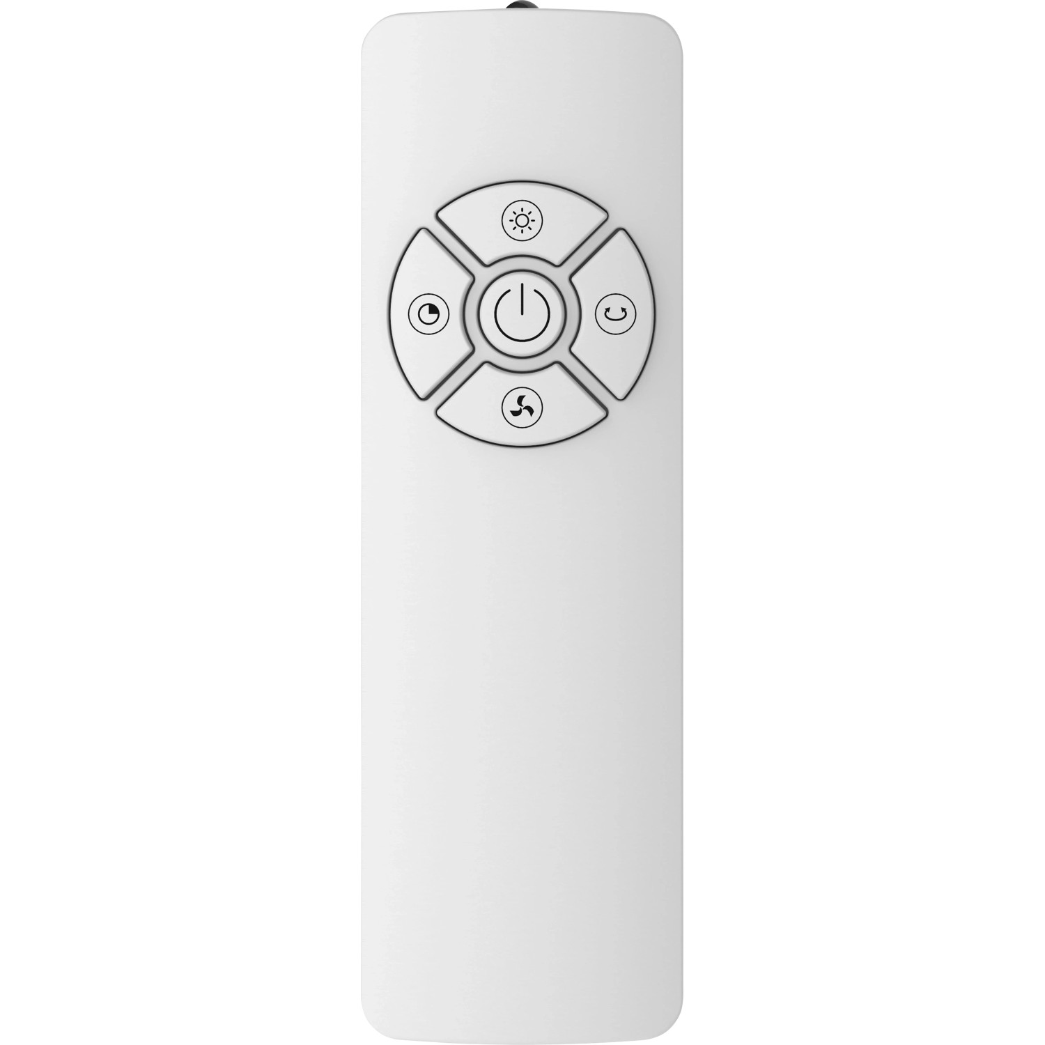 Telecomando per ventilatore Cool Air TV 70-85, bianco con pulsanti rotondi per luce, timer, rotazione e ventola.