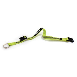 Collare per cani t.b.t. regolabile e luminoso con fibbia e anello in metallo.