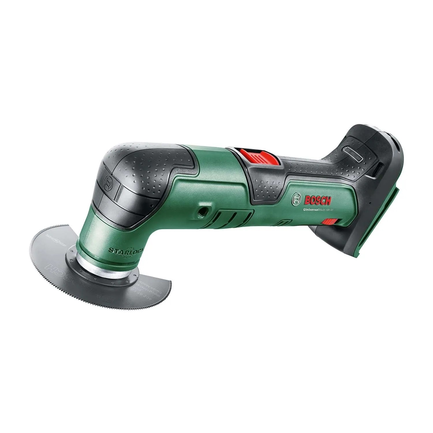 Bosch Utensile multifunzione a batteria Universal 18V-32 Solo, verde-nero, con lama. Per fai da te.