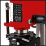 Dettaglio Einhell TC-BD 350 trapano a colonna: Impostazioni velocità e regolazione profondità di foratura.