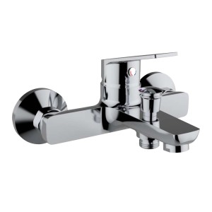 Miscelatore per vasca t.b.t. cromato, montaggio a parete.
