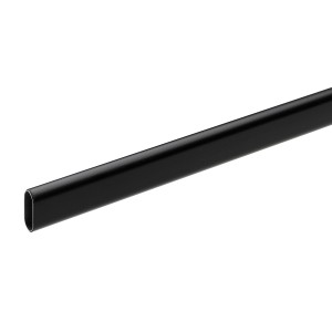 Dettaglio di una barra nera t.b.t. per accessori mobili.
