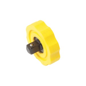 Rotella a cricchetto gialla LUX Classic, 10 mm, per viti in punti difficili da raggiungere.