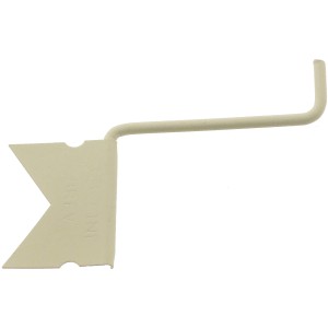 Supporto per bastone per tende t.b.t. per tende a vetro, beige.