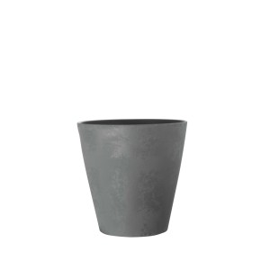 Coprivaso plastica riciclata Ø 15 cm grigio fumo